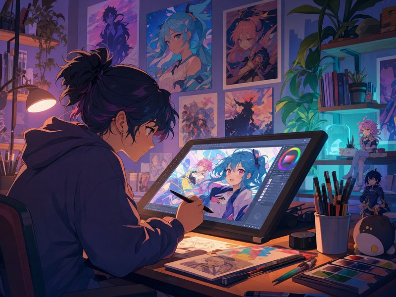 51视频 - 动漫数字艺术创作教程